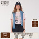 Teenie Weenie小熊T恤女2025年夏季新款簡(jiǎn)約休閑時(shí)髦印花圓領(lǐng)短袖T恤女 淺粉色 L
