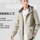 李寧風(fēng)衣男秋季健身系列時(shí)尚舒適透氣常規休閑運動(dòng)風(fēng)衣AFDT751 AFDT751-11 淺暖卡其 3XL