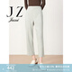 玖姿（JUZUI）商場(chǎng)同款女裝春款亞麻白休閑褲JWDC11009 淺米 S