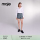 Maje2024春秋款女裝時(shí)尚氣質(zhì)高腰A字裙褲短款休閑褲M(mǎn)FPSH00525 藍色 XS