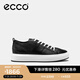 愛步（ECCO）休閑板鞋男 潮流厚底復古增高男鞋牛皮 街頭ACE856814 黑色85681451052 41 建議選購大一碼