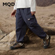 馬騎頓（MQD）MQD男大童春秋季新品束腳經(jīng)典學(xué)院風(fēng)工裝休閑褲 藏青 130