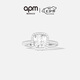 APM Monaco小碼方形密鑲戒指女情侶銀精致飾品七夕情人節(jié)禮物送女友