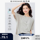 佐丹奴抗皺保型T恤女易打理垂感圓領(lǐng)寬袖口短袖上衣13325237