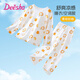 笛莎（DEESHA）童裝兒童家居服中大童女孩睡衣兒童空調(diào)服 甜橙寶寶花 150