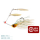 釣之屋 胡須佬旋轉復合亮片SPINNER BAIT鱸魚(yú)路亞餌 頭重7g/10g鉛頭鉤 頭重10克 米黃