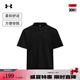安德瑪（UNDERARMOUR）春夏Waffle Henley男子華夫格運(yùn)動(dòng)休閑短袖T恤6007562 黑色001 L