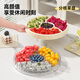 櫥明星水果盤(pán)客廳茶幾家用新款分格干果盤(pán)輕奢高檔前臺糖果盤(pán)擺放零食盤(pán) 奶油白-四宮格分類(lèi)