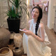 多菲尼森法式度假風(fēng)連衣裙子早秋季女2025新款今年流行漂亮套裝裙杏色 法式度假風(fēng)連衣裙M碼 M