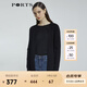 PORTS寶姿 商場同款新品女裝簡約中長款針織開衫LL8K004KZE008 黑色 S /M