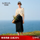 歌莉婭 夏季新品  兩件套裝（吊帶裙+套頭衫）  1B4CAB070 00B黑色 M