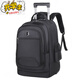 迪士尼（Disney）大容量簡(jiǎn)約拉桿旅行背包雙肩背包男士高中初中學(xué)生書(shū)包大學(xué) 黑色