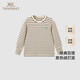 英氏（YEEHOO）兒童打底衫男女童半高領(lǐng)長(cháng)袖針織衫純色秋季打底T恤