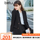 betu百圖女裝休閑小西裝女款通勤西服外套JD2101T29 黑色 S