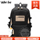 Walker Shop輕奢高檔減負(fù)護(hù)脊肩初高中生書包小學(xué)生女男孩2025新款大容量背包 黑色【減負(fù)護(hù)脊大容量】 大號【初中/高中】身高1.6米以上