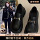 CAMILA KSENIA厚底樂福鞋女士2025新款夏季百搭鞋子時(shí)尚單鞋增高女鞋休閑小皮鞋 黑色 37