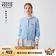 Teenie Weenie小熊女裝毛針織衫2025夏季新款休閑簡(jiǎn)約學(xué)院針織開衫空調(diào)衫 淺藍(lán)色 M