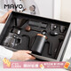 MAVO 手沖咖啡壺套裝禮盒 咖啡全套 手沖壺磨豆機分享壺濾杯禮品 2號咖啡禮盒2.0曜巖黑