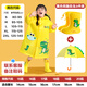 smally兒童雨衣雨鞋套裝幼兒園寶寶男童女童小學生全身防水卡通恐龍雨披 活力黃恐龍三件套(鞋碼備注) S碼【建議身高80-95cm】