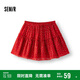 森馬（Semir）半身裙女碎花雪紡俏皮森系2025夏季設(shè)計(jì)感木耳邊蓬蓬109325120001