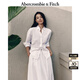 ABERCROMBIE & FITCH女裝25春夏經(jīng)典小麋鹿亞麻混紡歐若風(fēng)通勤長(zhǎng)袖襯衫KI140-5081 白色 S (165/92A)