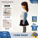 Teenie Weenie Kids小熊童裝24秋冬款男女寶寶撞色印花加絨衛(wèi)衣 粉色 100cm
