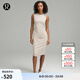 lululemon丨Shirred Nulu? 女士腰部收褶中長背心裙 LW1EYTS 莫哈韋黃 XXS /2