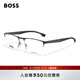 HUGO BOSS雨果博斯眼鏡框男士商務(wù)半框近視眼鏡架碳纖維材質(zhì)可配度數(shù) 1487 0AN