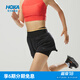 HOKA ONE ONE女士夏季越野短褲跑步舒適干爽透氣輕量輕彈撞色簡(jiǎn)約 黑色 （尺碼偏大） S