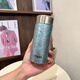虎牌（TIGER）香港直郵純鈦保溫杯便攜式旅行茶杯口袋杯真空雙層鈦杯商務(wù)送禮品 冰晶藍230ml