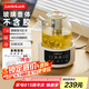 樂(lè)扣樂(lè)扣玻璃養(yǎng)生壺恒溫壺 煮茶器辦公室家用玻璃花茶壺?zé)畨仉姛崴畨仉姛鯄? title=