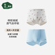 松山棉店兒童內(nèi)褲7A抑菌長(zhǎng)絨棉發(fā)育期男童女童平角褲彈力不夾屁屁 男童-天空藍(lán)+淺灰 2條 160