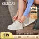 KISSCAT[明星同款]接吻貓厚乳酪餅干鞋24新休閑板鞋厚底小白鞋KA53281-50 白色 36