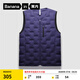 蕉內(nèi)（Bananain）氫氣502A男士羽絨服背心輕薄內(nèi)穿馬甲防風(fēng)24秋冬新款高領(lǐng)保暖外套 【圓領(lǐng)】暮夜藍 2XL