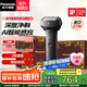 松下（Panasonic）剃須刀大錘子往復式電動剃須刀5刀頭全身水洗干濕兩剃刮胡刀 生日禮物送男友送老公 ES-LM51-K  黑色-進口5刀頭禮盒裝