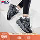 斐樂(lè)（FILA）官方女鞋PANINI復(fù)古運(yùn)動(dòng)鞋春款帕尼尼籃球鞋休閑鞋 鍛鐵灰/木炭灰-BC 37.5