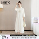 絲柏舍新中式連衣裙2025春季新款女裝優(yōu)雅簡(jiǎn)約風(fēng)A字立領(lǐng)中長(zhǎng)裙