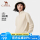 駱駝（CAMEL） 戶外抓絨衣男女衛(wèi)衣春秋保暖上衣外套沖鋒衣內膽 暖白 L 