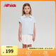 NEW BALANCE4-14歲女童夏季百褶校園風(fēng)T恤短裙套裝
