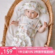 OAK FAMILY新生嬰兒滿月連體衣夏季薄款短袖純棉哈衣男女寶寶爬服 兔子莊園 不含帽子 90cm （建議1~2歲 78~90cm）