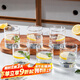 品維無鉛玻璃牛奶杯玻璃水杯210ml茶杯6只套裝單層家用簡約經(jīng)典款