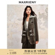 MAXRIENY【商場(chǎng)同款】幽徑綠廓形絲絨外套秋季通勤風(fēng)西服上衣女 沼澤綠 S 01