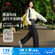 駱駝（CAMEL）夏日神褲女漫游防曬寬松闊腿運(yùn)動(dòng)長(zhǎng)褲 C25BARLG057A 幻影黑 L