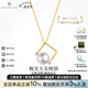 BEAUFINA天女級(jí) 珠寶Akoya海水珍珠項(xiàng)鏈女18K金極光年輕款音符鉆石吊墜 天女級(jí)極光8.5-9mm 18K金