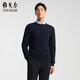 雅戈爾男士全羊毛秋冬季保暖毛衣商務(wù)圓領(lǐng)打底羊毛衫 639994