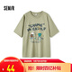森馬（Semir）短袖T恤男小眾卡通印花上衣寬松2025夏季棉質(zhì)衣服潮107324100144