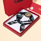 BéLIER LAINé真絲絲巾女士100%桑蠶絲小方巾高端禮盒七夕情人節(jié)禮物送老婆女友 【墨青禮盒裝】七夕送禮推薦