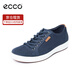 ECCO愛步休閑鞋板鞋男鞋夏季男士平底低幫鞋子男柔酷7號(hào)430004 40