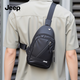 JEEP男士斜挎包胸包單肩包輕奢大容量休閑通勤包運(yùn)動騎行小背包手機(jī)包