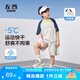 左西男童涼感運(yùn)動(dòng)套裝2025夏裝新款兒童戶外透氣短袖兩件套 灰色 160